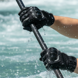 Beschermende winter anti-slip split-finger unisex fietshandschoenen OEM aanpasbaar 3D knokkelbeschermer touchscreen vingertop - Product Image 3