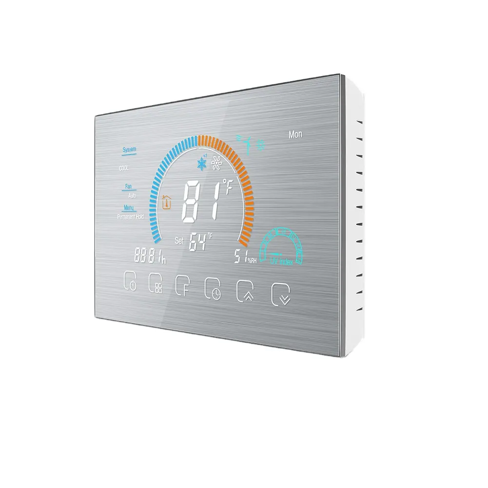 WiFi intelligente Pompa di Calore Termostato 24VAC Programmabile Regolatore di Temperatura Temperatura Ambiente Tuya/Vita Intelligente APP Alexa Google casa