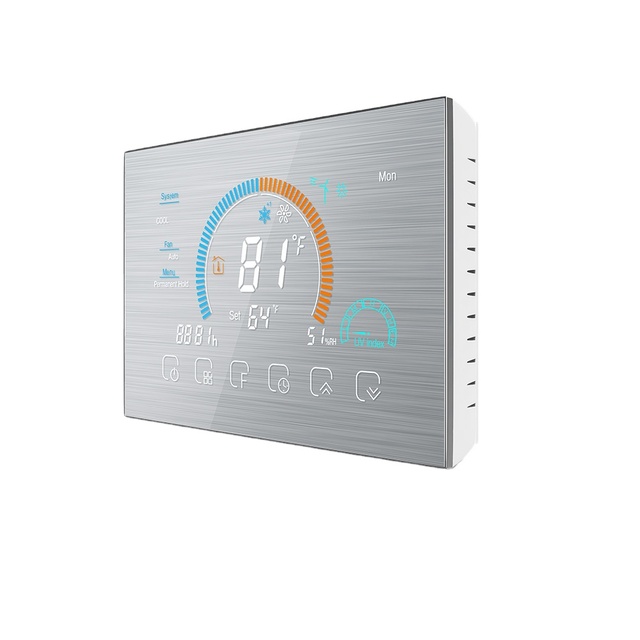 Smart WiFi Heat Pump Thermostat 24VAC Programmable Temperature Controller Room Temperature Tuya/Smart Life APP Alexa Google Home