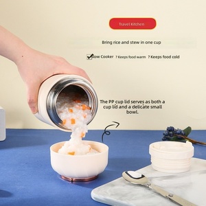 Boîte à lunch <span class=keywords><strong>isotherme</strong></span> en acier inoxydable, Mug de cuisson lente, <span class=keywords><strong>Bouteille</strong></span> thermique, Isolation thermique 6-12 heures, Design moderne et minimaliste, Logo personnalisé - Product Image 5