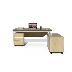 Hot Sell Nieuwe Eenvoudige Stijl Kantoor Eigentijdse Schrijftafel Metalen Werkpaneel Manager Desk