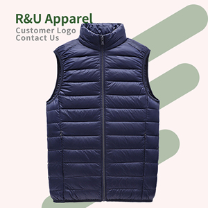 Gilet en duvet léger pour <span class=keywords><strong>homme</strong></span>, pliable pour la chaleur, veste <span class=keywords><strong>sans</strong></span> manches pour l'extérieur en hiver, idéal pour les voyages et la course à pied. - Product Image 4