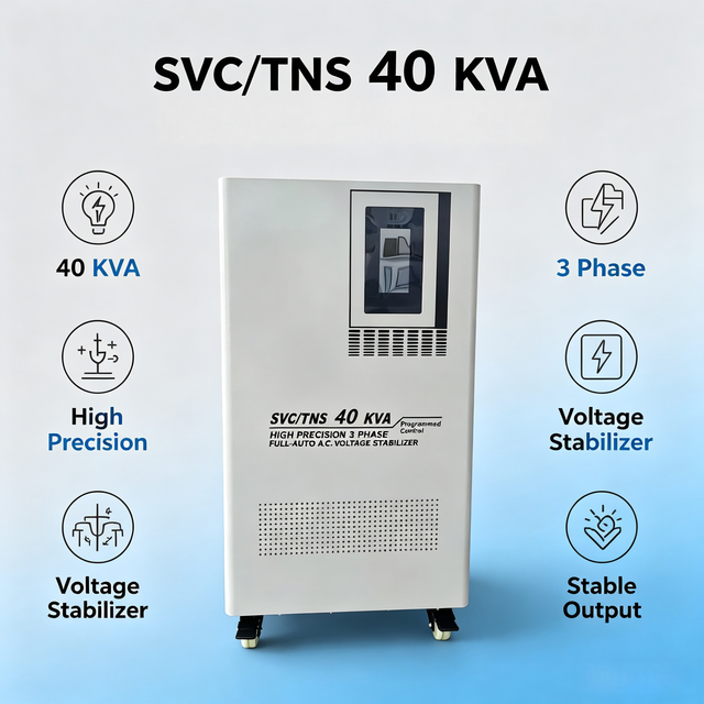 Three-phase 380V Voltage Stabilizer Stable Industrial Power Output Fully Automatic Voltage Compensation