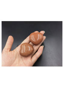 Lote al por mayor de cabujones de arenisca en forma de corazón hinchado, por peso, con diferentes formas y tamaños, utilizados para la fabricación de joyas. - Product Image 2