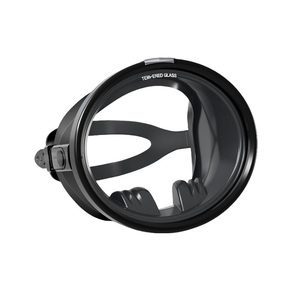 Máscara Clásica <span class=keywords><strong>de</strong></span> Esnórquel Redonda <span class=keywords><strong>de</strong></span> un Solo Lente sin Marco Máscara <span class=keywords><strong>de</strong></span> Buceo <span class=keywords><strong>de</strong></span> Amplia Visión <span class=keywords><strong>de</strong></span> Silicona Ovalada para Apnea y Natación - Product Image 1