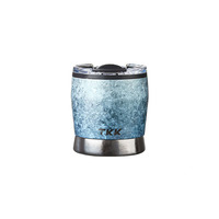 Ensemble de tasses à café isothermes portables en titane de 9 oz, personnalisables avec logo, couleur au choix, avec cuillère et paille, idéal pour un cadeau