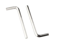 Clé Allen en L personnalisée en gros, tournevis à tête hexagonale DIN 911, en acier trempé nickelé galvanisé, jeu de clés Allen de 3 mm, 4 mm, 5 mm