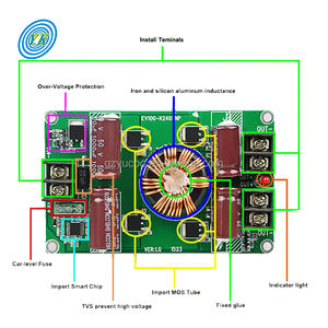 Convertitore DC da 12v/24v a 5v Monofase 75W Scheda Nuda per Display LED - Product Image 4