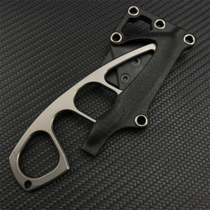 Mini Coltello Dritto da Esterno per Autodifesa, con Moschettone da Alpinismo, Strumento Portatile Multifunzione EDC, Lama Liscia per Campeggio - Product Image 6