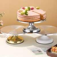 Kuchen-Drehteller Kuchen-Dekorations-Tisch Haushalts-Backwerkzeuge DIY Dekorations-Drehteller 10 Zoll/12 Zoll Aluminiumlegierung