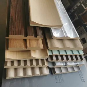 家居装饰木质板条墙板聚氯乙烯薄膜饰面中密度纤维板或松木