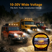 Xenplus LW26 5 7 9 Pouces Phare de Travail LED 14000LM 140W 5050 à LED de Style Laser IP67 Étanche Feu de Route Puissant pour Camion et VUS