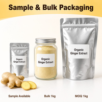 Extracto de Raíz de Jengibre Orgánico USDA en Polvo, Grado Alimenticio, Extracto Natural de Jengibre, Ingrediente para Suplementos, Proveedor Mayorista a Granel