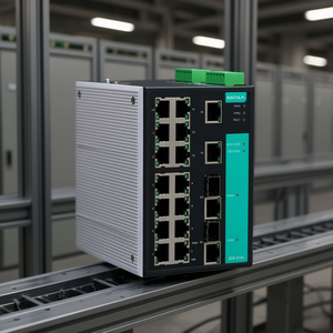 สวิตช์อุตสาหกรรม Moxa EDS-518A แบบจัดการได้ 16 พอร์ต อีเธอร์เน็ต ติดตั้งบนราง DIN - Product Image 3