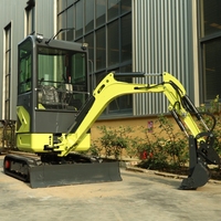 Mini-excavatrice sur chenilles portable neuve de 1,6 tonne, diesel, pour serres et travaux agricoles - Vente chaude usine