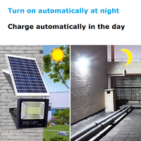 IP67 impermeable al aire libre 50W 100W 200W reflector led focos 200W 300W 400W 500W Luz de inundación LED solar