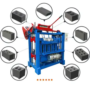 QMJ4-35A tijolos de cimento oco fixo do grande desempenho fazendo a máquina vários moldes manual pequena máquina de tijolo para venda