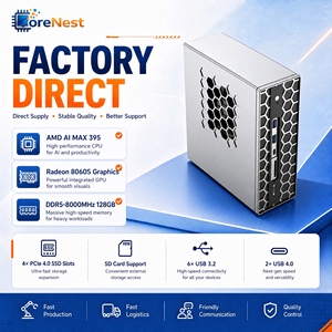 คอมพิวเตอร์ขนาดเล็ก CoreNest AI 395 Mini PC Gen AI Workstation 16 คอร์ USB 4.0 WiFi 7 Super PC รองรับจอแสดงผล 8K สี่จอ คอมพิวเตอร์ตั้งโต๊ะขนาดเล็ก XC-AIMAX395MIN - Product Image 1