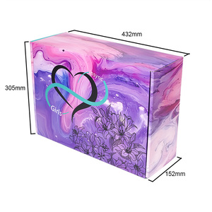 Tùy chỉnh thân thiện với môi gấp các tông sóng Hộp quà tặng đầy đủ bưu phẩm Matt cán cho vớ nến Sản phẩm Vải đóng gói - Product Image 6