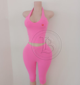 Completo da <span class=keywords><strong>donna</strong></span> Y2K 2026 personalizzabile con logo, due pezzi: top corto a fascia e pantaloncini con coulisse a strisce laterali, tuta sportiva <span class=keywords><strong>streetwear</strong></span> - Product Image 4