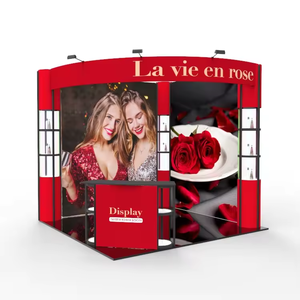 Conception personnalisée, présentoir modulaire à tour torsadée à cadre en aluminium pour la publicité portable, facile à assembler, stand d'exposition réutilisable et d'exposition - Product Image 6