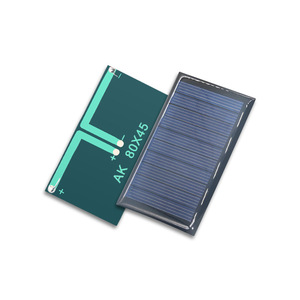 แผงโซลาร์เซลล์โพลีคริสตัลไลน์ Ak 80X45 5V 100mA แผ่นอีพ็อกซี่โฟโตโวลตาอิกสำหรับการชาร์จแบตเตอรี่แบบชาร์จซ้ำได้ - Product Image 1