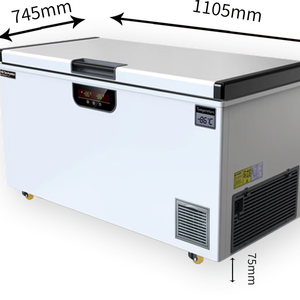 Congélateur coffre commercial à température unique Business268L ultra-basse -30°C -65°C, commande numérique, dégivrage automatique, 304 - Product Image 1