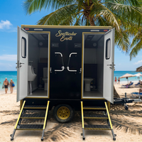 Mini-maison avec cuisine et salle de bain, maison mobile, remorque transportable, panneau sandwich moderne, remorque toilettes pour l'extérieur