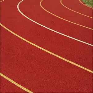 IAAF Lintasan Lari Karet Prefabrikasi Yang Disetujui untuk Lapangan Jalur Standar 400 Meter