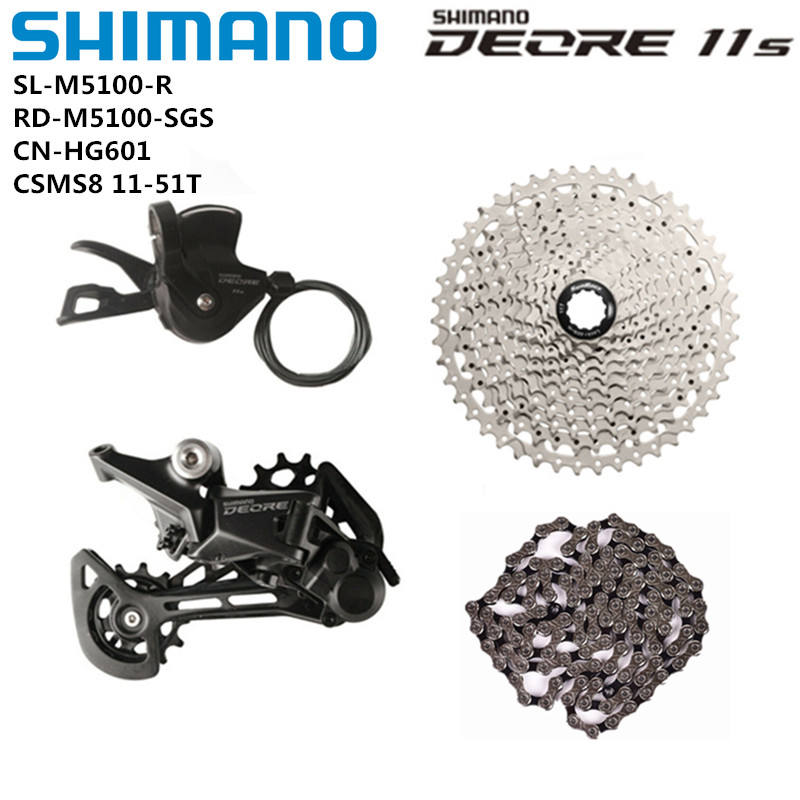 パーツ SHIMANO DEORE M5100 set SHIMANO DEORE M5100 M5120 11 Speed MTB Groupset - Reliable