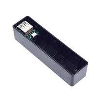 Kit de boîtier de batterie externe USB 18650, chargeur de batterie DIY, boîtier noir, module conforme ROHS3 - 14920 pour Molewei