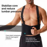 Ceinture de soutien lombaire industrielle avec bretelles réglables, ceinture de travail robuste, personnalisation en usine