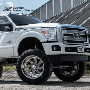 Camion tout-terrain en aluminium forgé usiné CNC, roue simple chromée, fraisée, 26 pouces, 8x165.1, haute résistance, robuste, F-250 Super Duty - Product Image 2