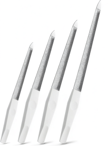 ตะไบเล็บสแตนเลสสองด้าน ความหยาบ 80 100 180 240 สำหรับทำเล็บมือและเล็บเท้า - Product Image 1