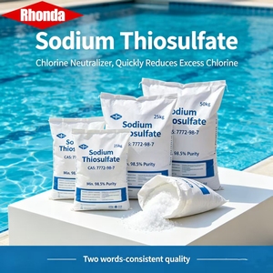 RHONDA Tiosulfato de Sodio de Alta Pureza 98.5%, Eliminador de <span class=keywords><strong>Cloro</strong></span> Residual de Acción Rápida, Productos Químicos para el Tratamiento del Agua de Piscinas - Product Image 1