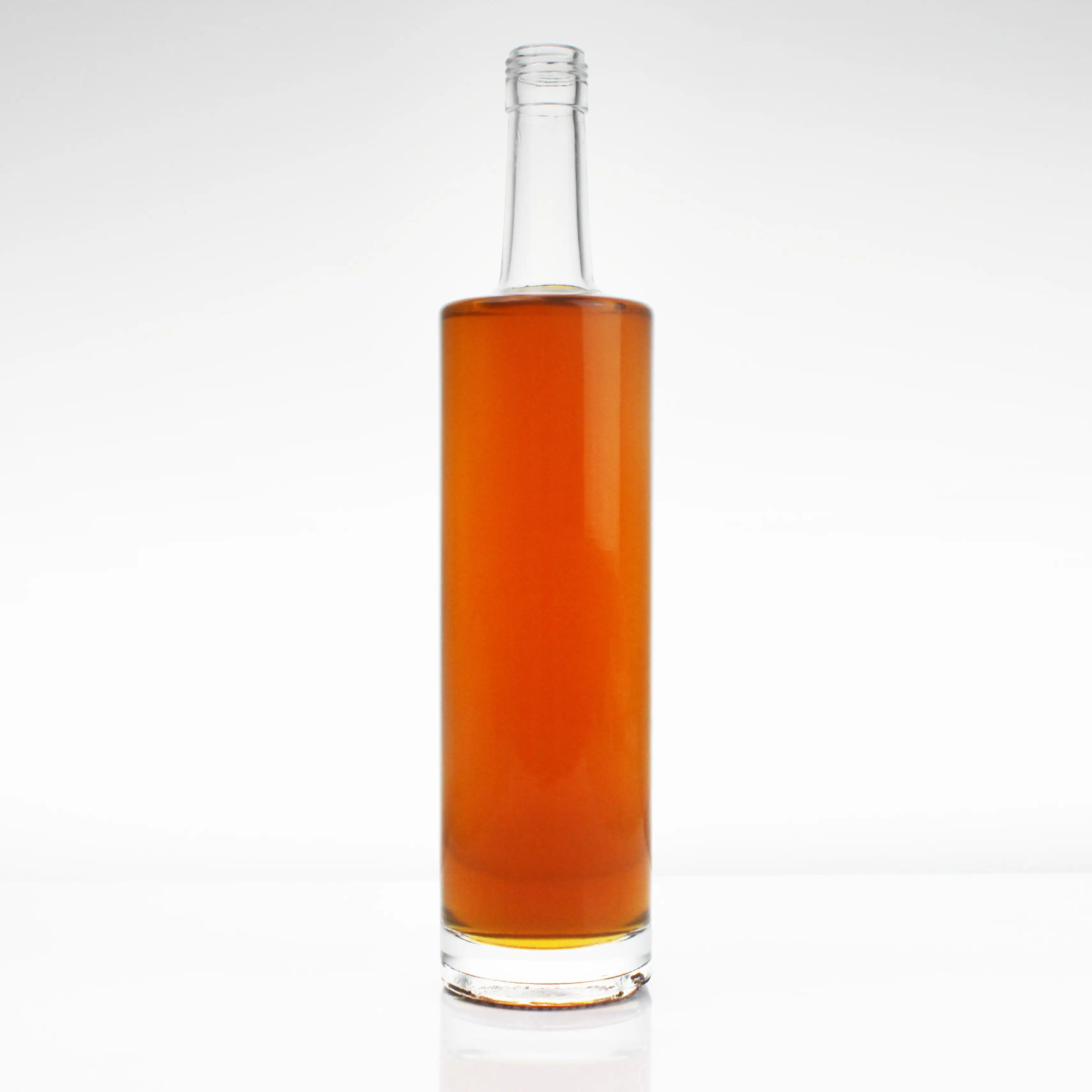 Garrafa de vidro uísque 750ml, garrafa de vidro espiral de licor e bebidas