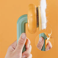 Brosse de toilettage durable pour animaux de compagnie avec peigne anti-peluches pour chiens et chats, élimination des poils