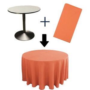 Mantel Redondo Dorado de 180 Gsm, Tela de Poliéster, Mantel Elegante de 120 Pulgadas para Eventos y Bodas - Product Image 2