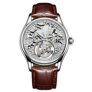 Envío Directo, Reloj de Pulsera Mecánico AESOP Tourbillon Skeleton con Movimiento de Cuerda Manual para Hombre, Reloj de Lujo a Prueba de Agua con Cristal de Zafiro - Product Image 1