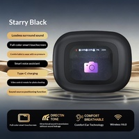 Nouveaux écouteurs transfrontaliers intelligents à écran couleur, réduction de bruit ENC 6.0, étanchéité IPX4, charge Type-C 420 mAh, autonomie 3-5 heures