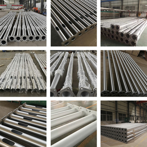 Lampadaire conique fabriqué poteau aluminium/acier inoxydable 6M 8M 10M 12M routes carrés fer conique lampadaire pôle - Product Image 3