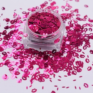 2022วันวาเลนไทน์เซ็กซี่ริมฝีปากรูปร่าง Glitter ร่างกายเล็บ Glitter ตกแต่งงานแต่งงาน - Product Image 6