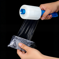 Film étirable YISHI, rouleau de 4 pouces, transparent, en LLDPE, 4x étirement, pour déménagement, emballage de meubles et scellage de cartons