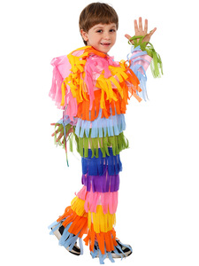 BAIGE 2026 Kids Halloween Party Multicolored Pinata <strong>Costume</strong> Funny <strong>Mexico</strong> Carnival Outfits Birthday Jumpsuit - Product Image 4