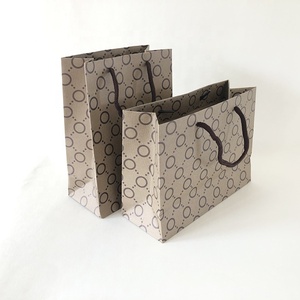 Túi Giấy Kraft Giá Rẻ Tùy Chỉnh Túi Giấy Chấm Tròn Màu Nâu Có Logo Riêng Của Bạn - Product Image 1