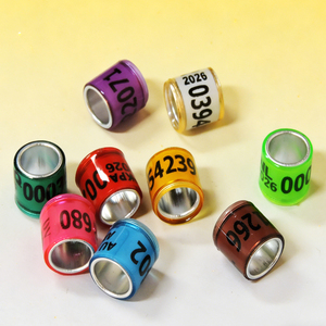 <span class=keywords><strong>2026</strong></span> Vogelring Multicolor Duivenraces Beenring met Woord Oorbellen Metalen Vogelbeenring - Product Image 1