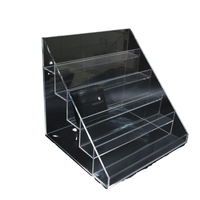 Jihong acrylique cosmétique portefeuille support Mobile présentoir supermarché étagère Transparent Carton emballage personnalisable léger