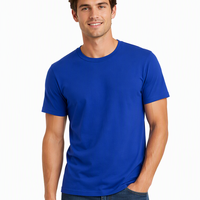 T-shirt en maille respirante OEM pour homme, t-shirt à col rond léger et doux, manches courtes, t-shirt décontracté d'été, fabrication de logo personnalisé
