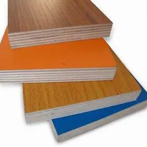 5mm 7mm 9mm 12mm 20mm Muebles de madera contrachapada laminada para madera Color Mármol Madera contrachapada de melamina