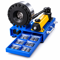 Presse hydraulique portable, machine à sertir hydraulique manuelle, pompe et moteur séparés capable de sertir des tuyaux à 2 couches de 1 pouce